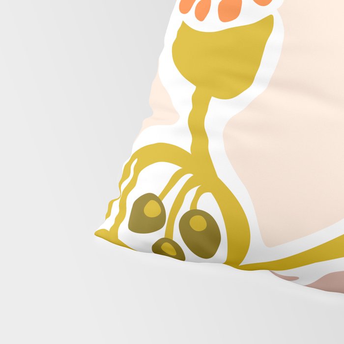 Light Backyard flower modern floral illustration  Pillow Sham Gallery Image 4