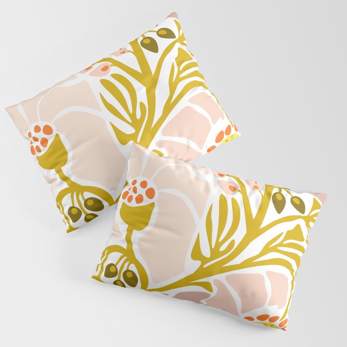 Light Backyard flower modern floral illustration  Pillow Sham Gallery Image 3