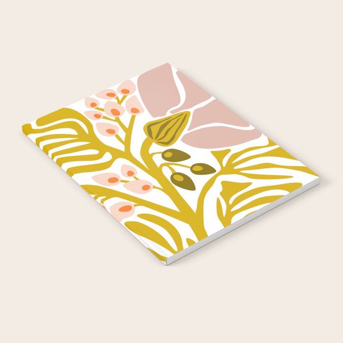Light Backyard flower modern floral illustration  Notebook Gallery Image 2
