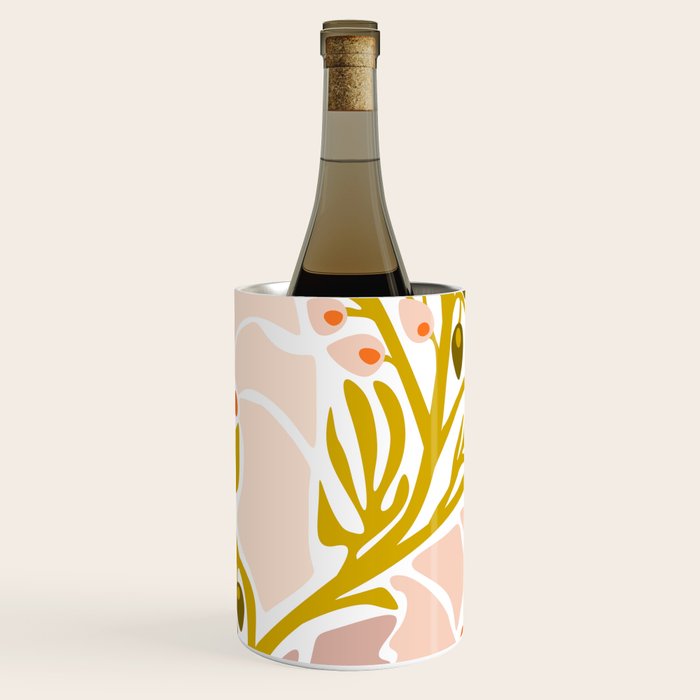 Light Backyard flower modern floral illustration  Wine Chiller Gallery Image 1