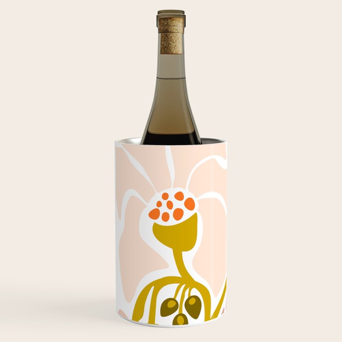 Light Backyard flower modern floral illustration  Wine Chiller Gallery Image 2