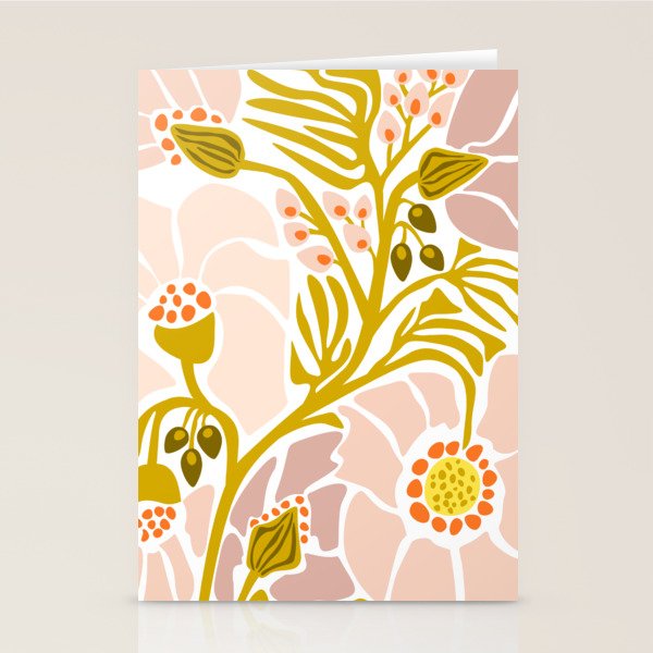 Light Backyard flower modern floral illustration  Stationery Card Gallery Image 2