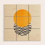 Sun & Ripples Wood Wall Art Gallery Image 1
