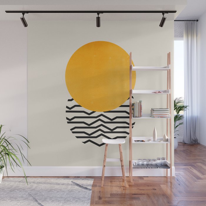 Sun & Ripples Wall Mural Gallery Image 1