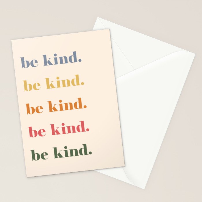 Be Kind Stationery Card Gallery Image 2