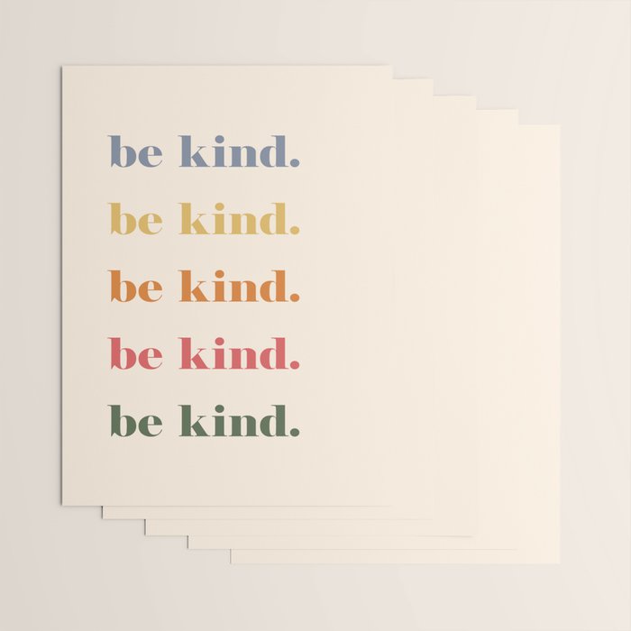 Be Kind Wrapping Paper Gallery Image 3