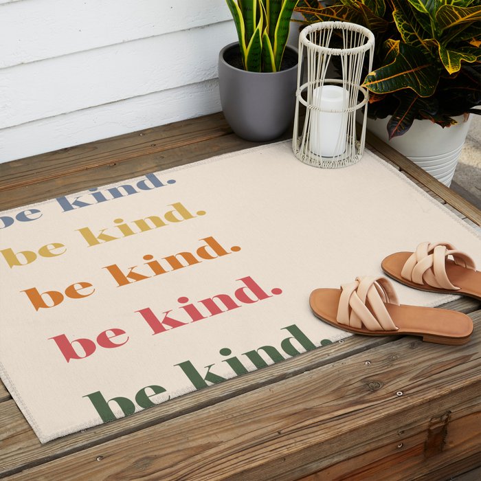 Be Kind Outdoor Rug Gallery Image 2