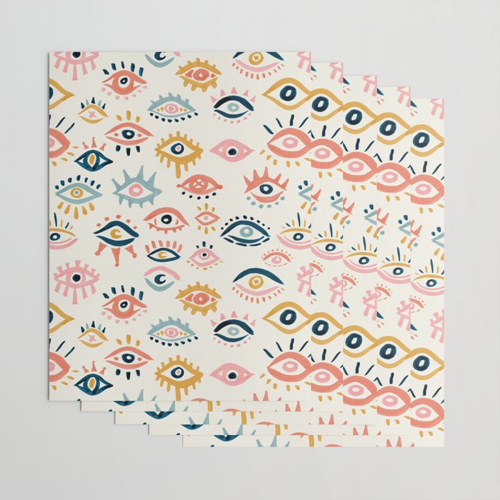 Mystic Eyes - Primary Palette Wrapping Paper Gallery Image 3