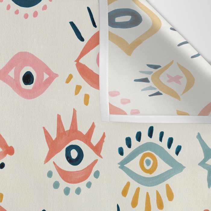 Mystic Eyes - Primary Palette Wall Tapestry Gallery Image 3