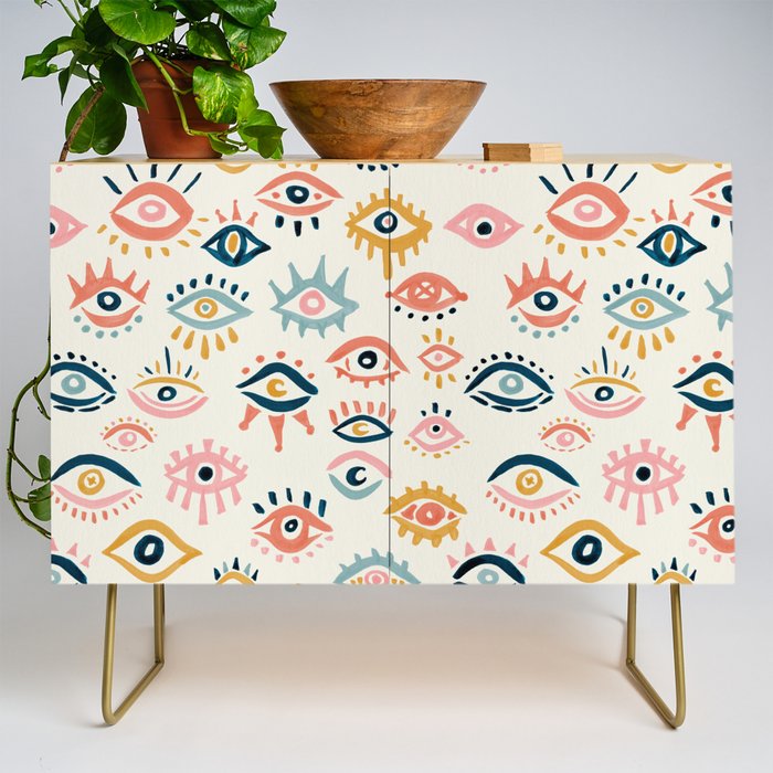 Mystic Eyes - Primary Palette Credenza Gallery Image 1