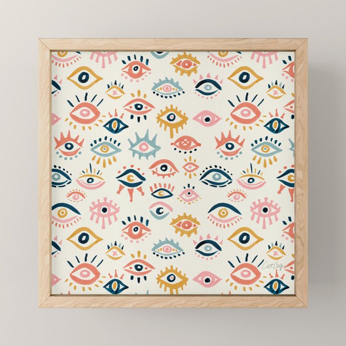 Mystic Eyes â Primary Palette Mini Art Print Gallery Image 1