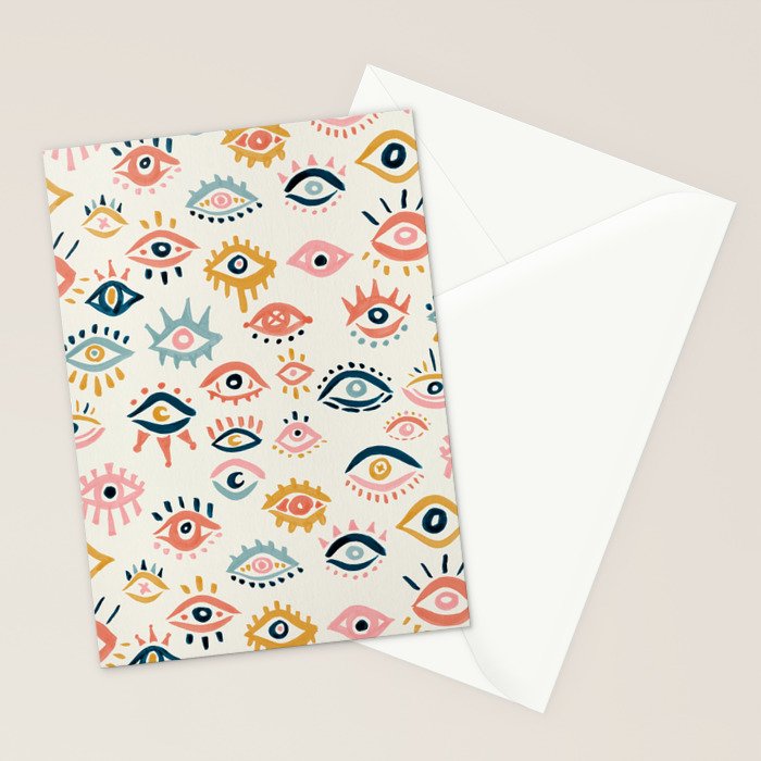 Mystic Eyes - Primary Palette Stationery Card Gallery Image 2