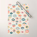 Mystic Eyes - Primary Palette Wrapping Paper Gallery Image 1