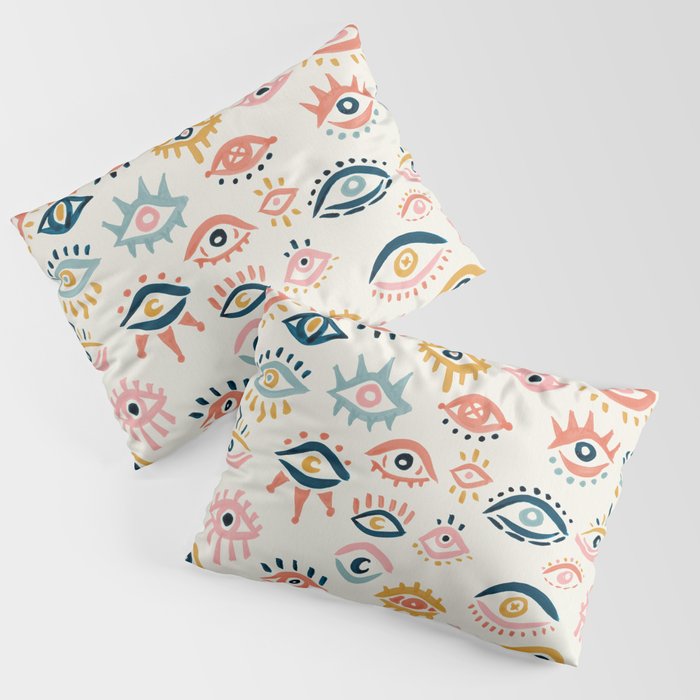 Mystic Eyes - Primary Palette Pillow Sham Gallery Image 3