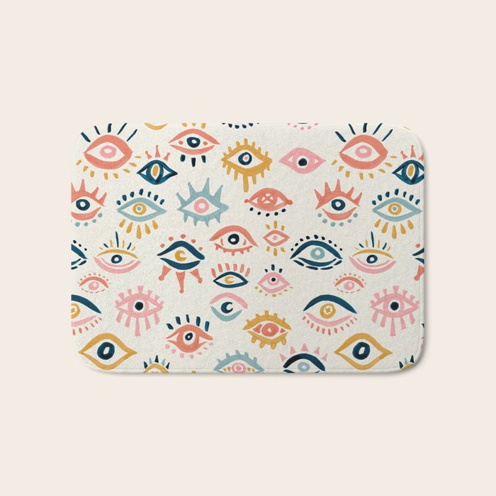 Mystic Eyes â Primary Palette Bath Mat Gallery Image 1