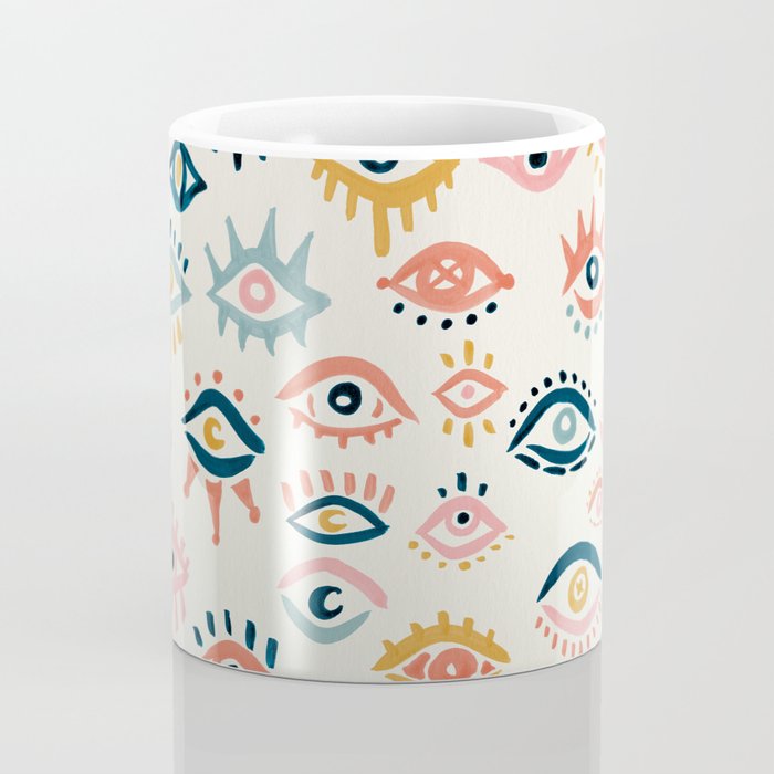 Mystic Eyes â Primary Palette Coffee Mug Gallery Image 4