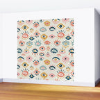 Mystic Eyes - Primary Palette Wall Mural Gallery Image 2