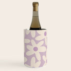 Daisy Time Retro Floral Pattern in Lavender Cream Wine Chiller Gallery Image 2