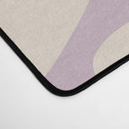 Daisy Time Retro Floral Pattern in Lavender Cream Desk Mat Gallery Image 4