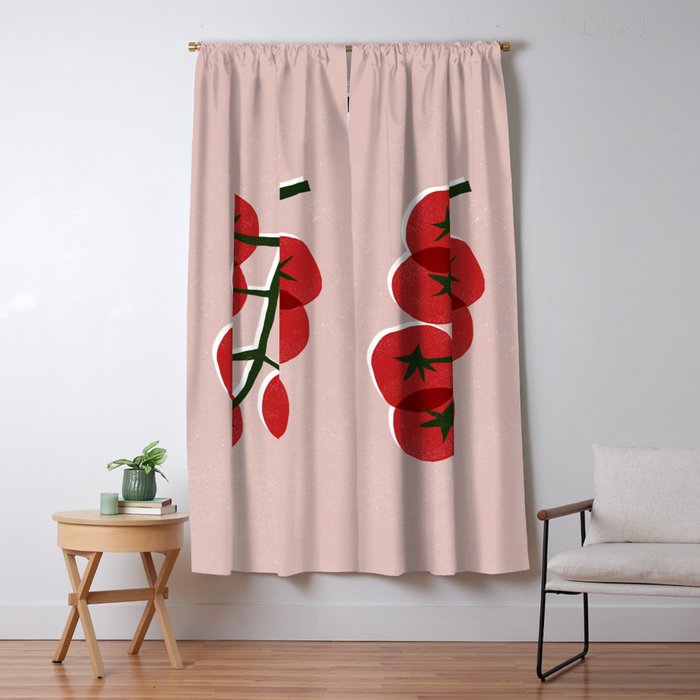 Tomatoes On A Branch Window Curtain Gallery Image 1