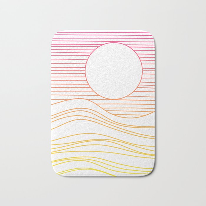 Retro Landscape 04A Bath Mat Gallery Image 1