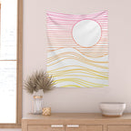 Retro Landscape 04A Wall Tapestry Gallery Image 2