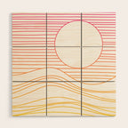 Retro Landscape 04A Wood Wall Art Gallery Image 1