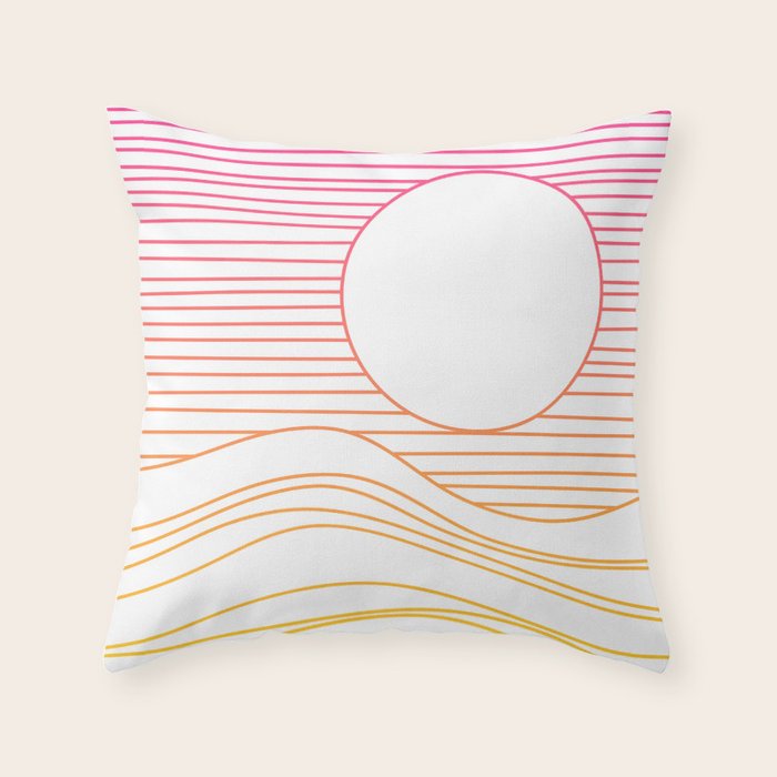 Retro Landscape 04A Throw Pillow Gallery Image 6