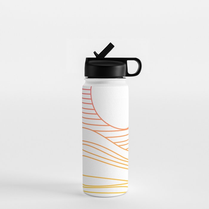 Retro Landscape 04A Water Bottle Gallery Image 1