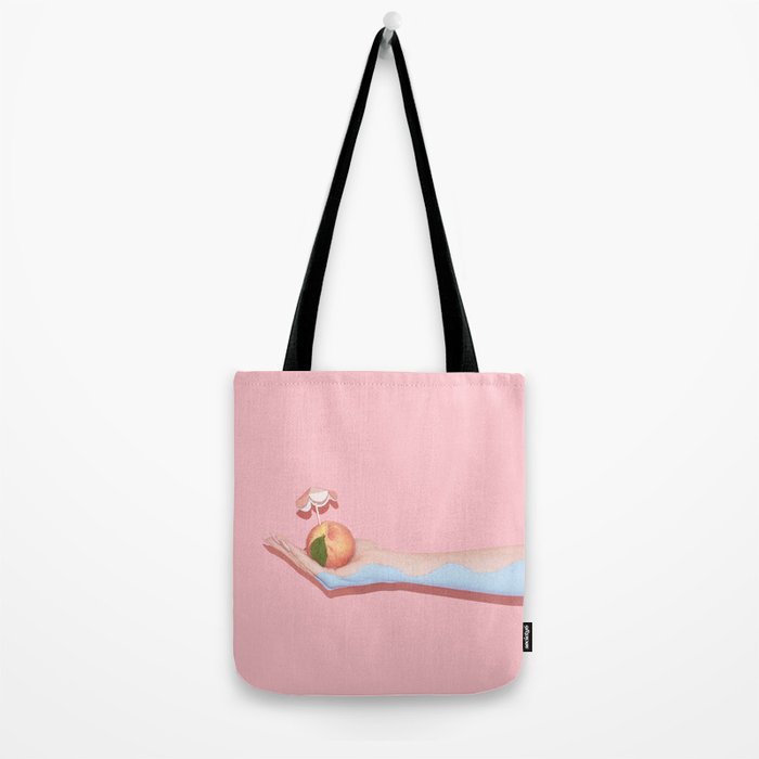 Peach Beach Tote Bag Gallery Image 2