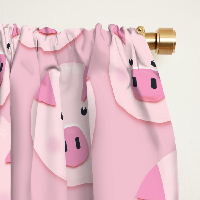 piggy pattern Window Curtain Gallery Image 2