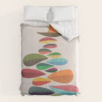 Bird nesting on top of pebbles hill Comforter Gallery Image 6