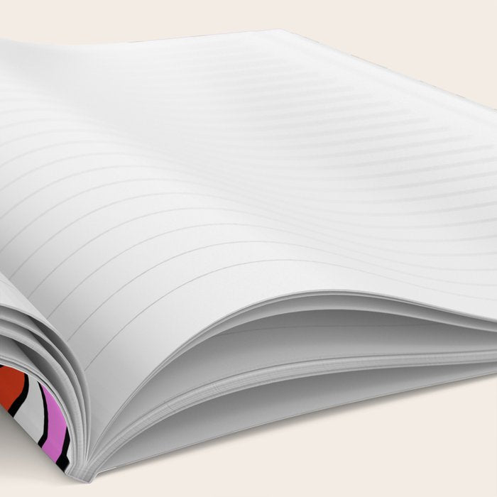 Funny happy face cartoon art pattern Notebook Gallery Image 2