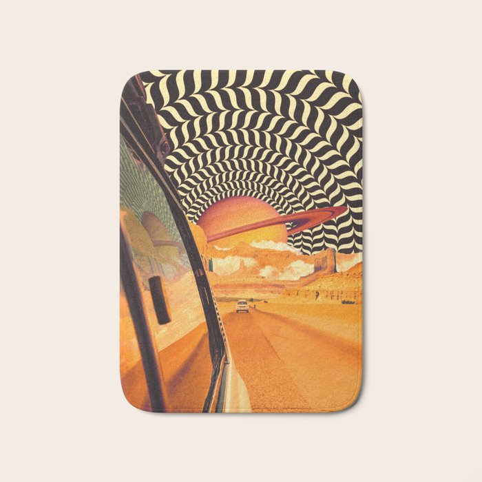 Illusionary Road Trip Bath Mat Gallery Image 1