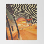Illusionary Road Trip Throw Blanket Gallery Image 2