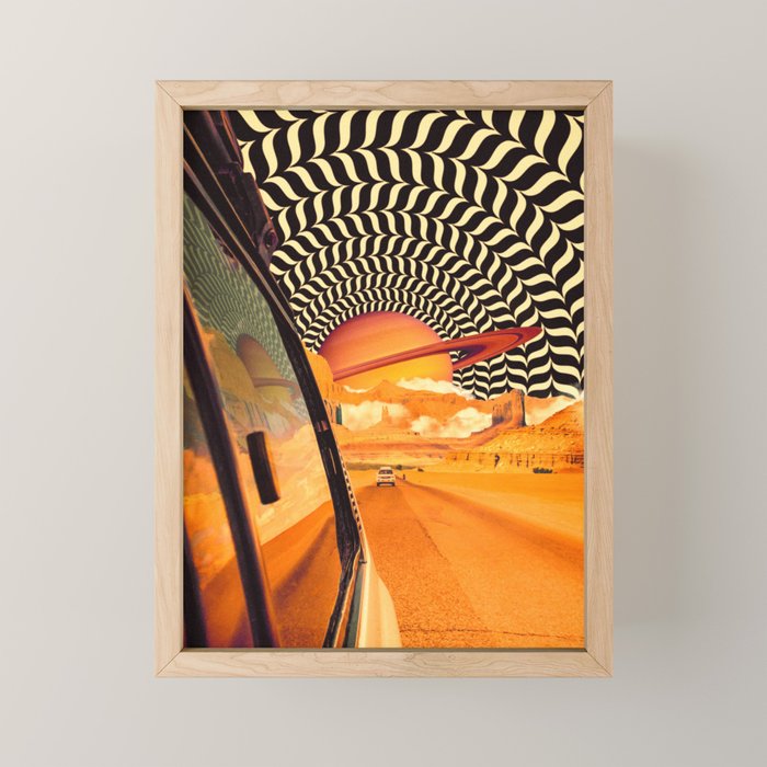 Illusionary Road Trip Mini Art Print Gallery Image 1