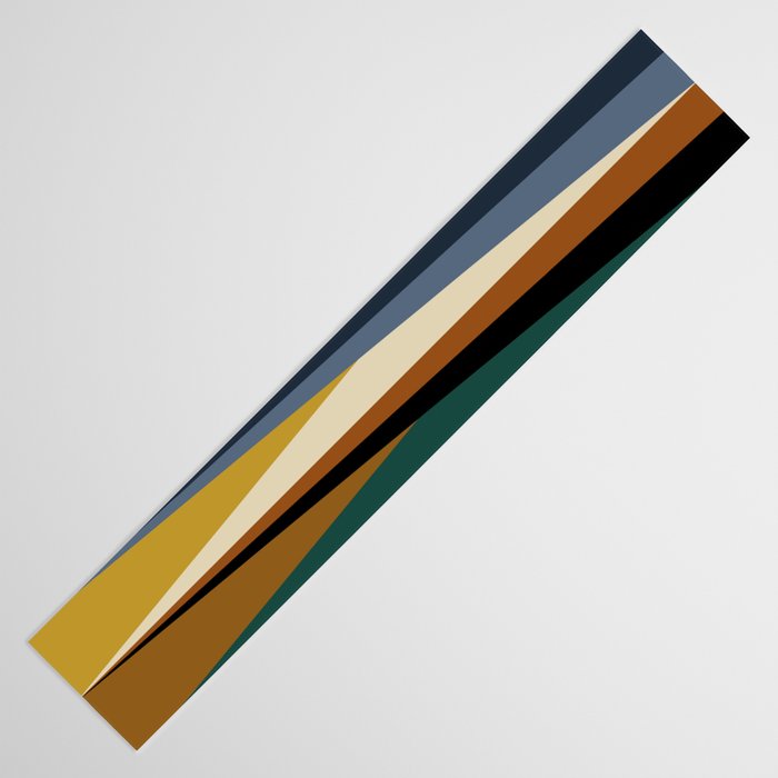 Geometric Triangles V Bold Vintage Table Runner Gallery Image 3