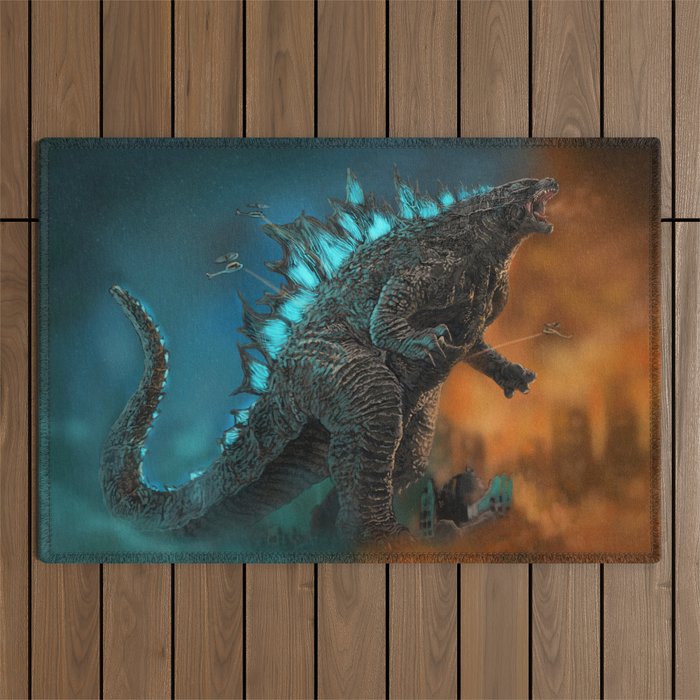 Godzilla Outdoor Rug Gallery Image 1