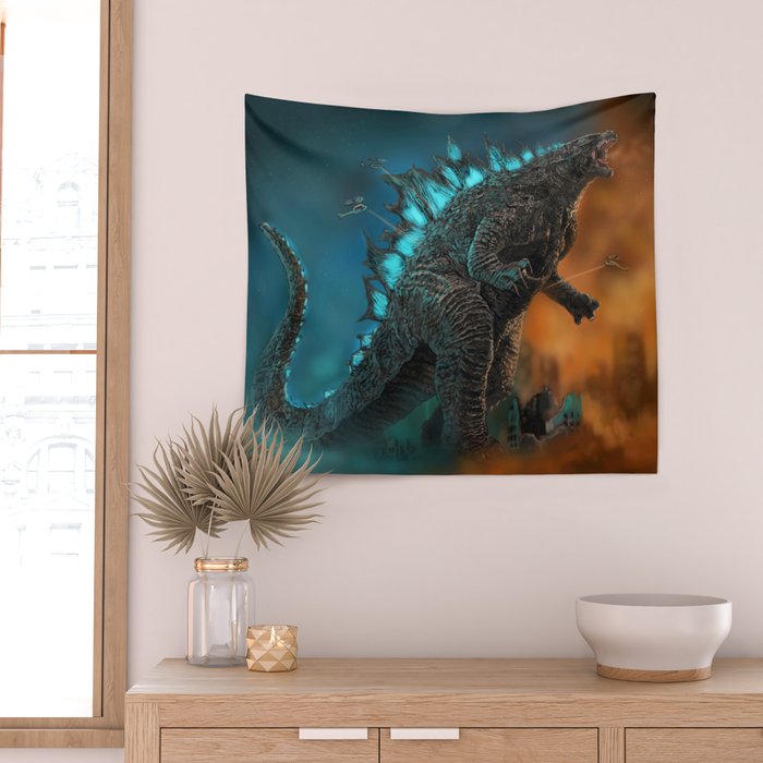 Godzilla Wall Tapestry Gallery Image 2