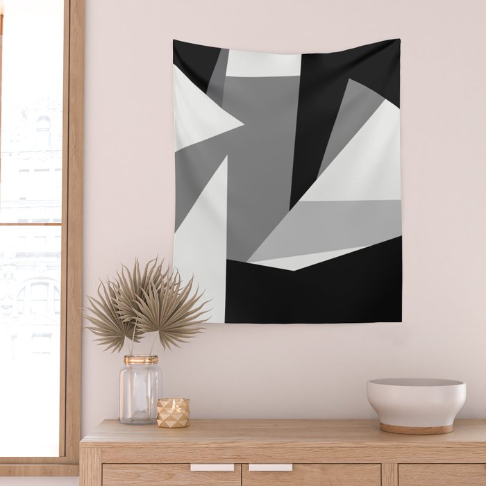 Abstract Geometric Shapes 1 Wall Tapestry Gallery Image 2