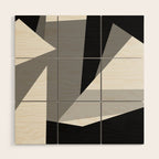 Abstract Geometric Shapes 1 Wood Wall Art Gallery Image 1
