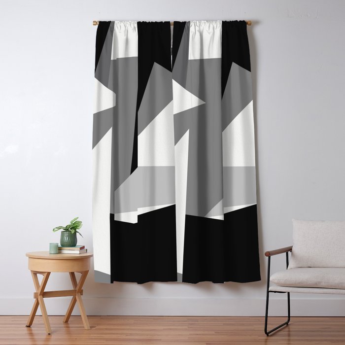 Abstract Geometric Shapes 1 Window Curtain Gallery Image 5