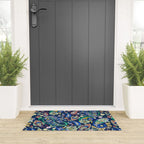 Vibrant paisley print on dark Welcome Mat Gallery Image 3
