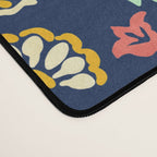 Vibrant paisley print on dark Desk Mat Gallery Image 4