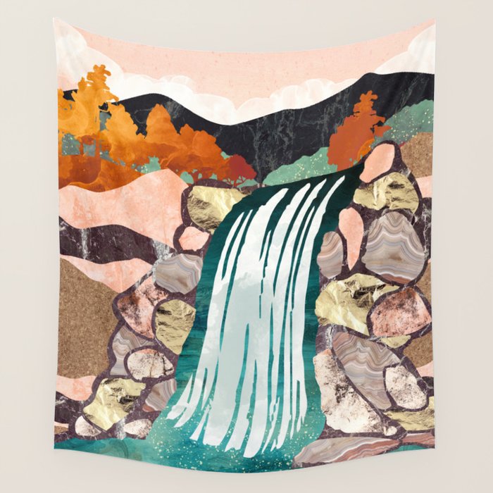 Autumn Falls Wall Tapestry Gallery Image 4