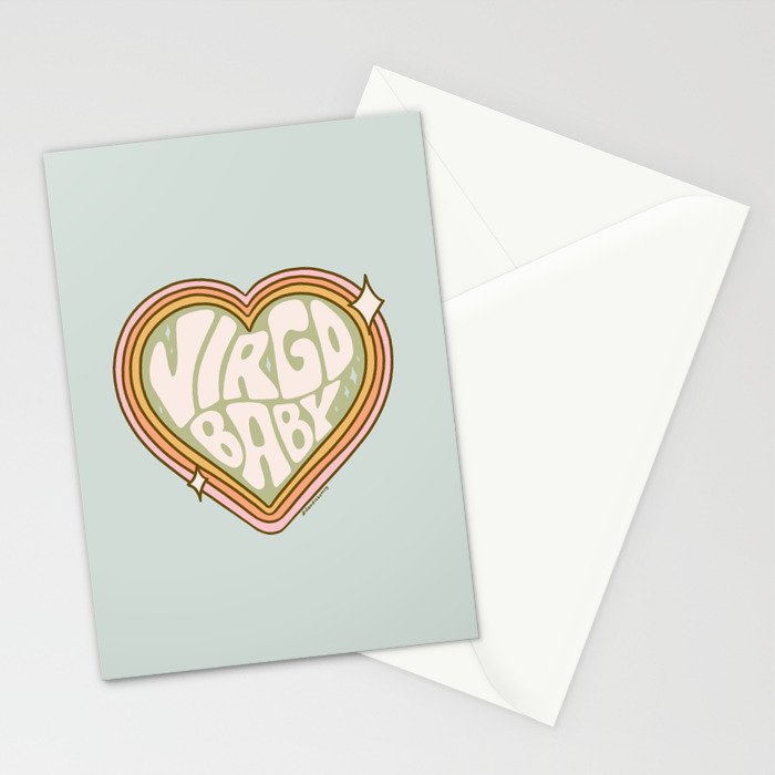 Virgo Baby Stationery Card Gallery Image 2
