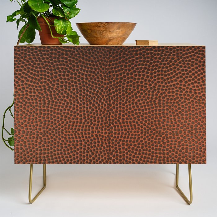 Football / Basketball Leather Texture Skin Credenza Gallery Image 1