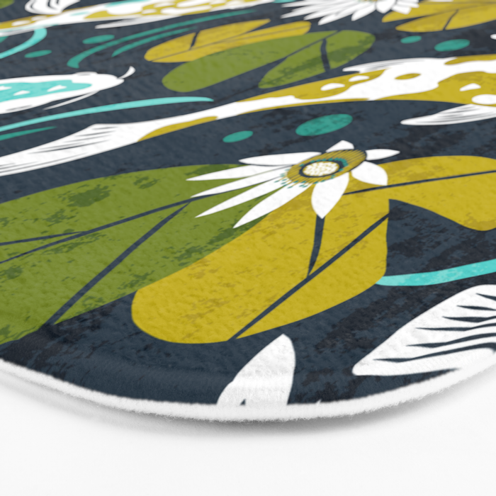 Koi Pond - Green Bath Mat Gallery Image 3