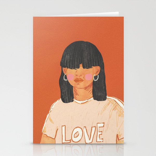 Girl who Loves Stationery Card Gallery Image 2