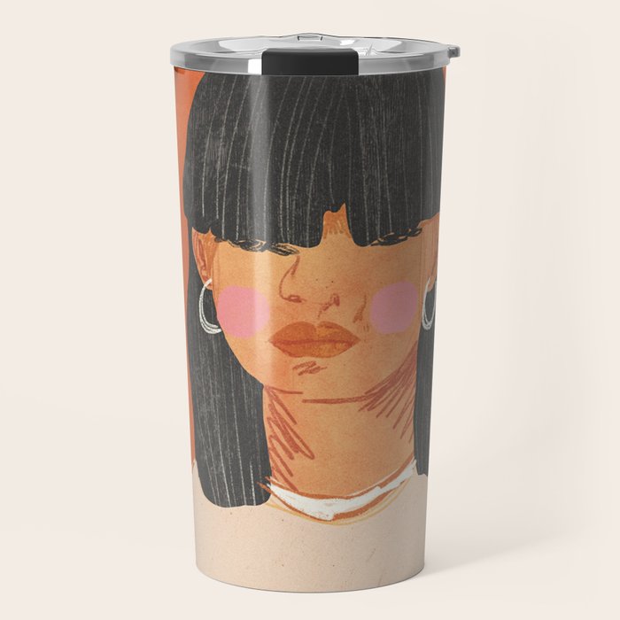 Girl who Loves Travel Mug Gallery Image 1